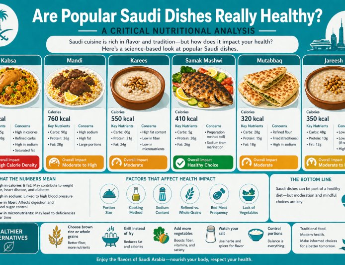 Are Popular Saudi Dishes Really Healthy? A Critical Nutritional Analysis